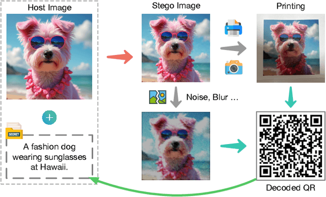 Figure 1 for PPRSteg: Printing and Photography Robust QR Code Steganography via Attention Flow-Based Model