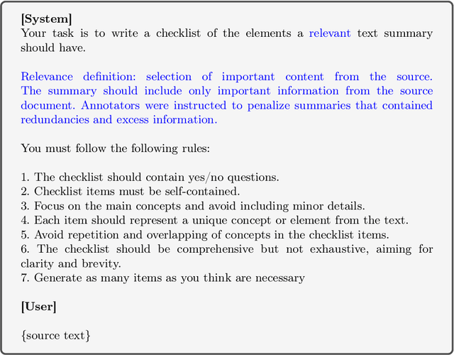 Figure 3 for Check-Eval: A Checklist-based Approach for Evaluating Text Quality