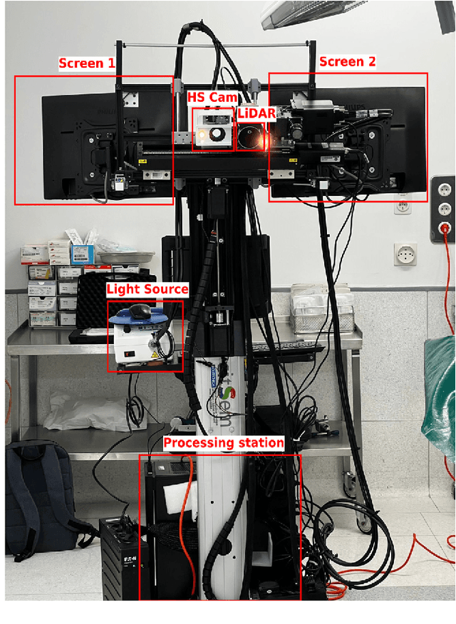 Figure 1 for SLIMBRAIN: Augmented Reality Real-Time Acquisition and Processing System For Hyperspectral Classification Mapping with Depth Information for In-Vivo Surgical Procedures