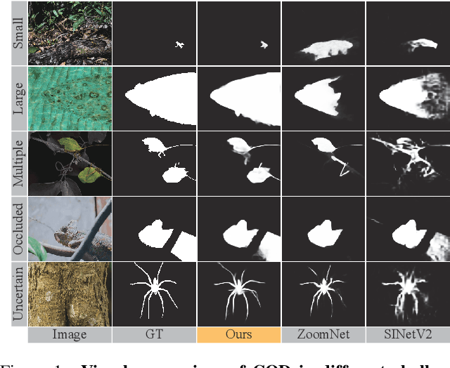 Figure 1 for Feature Shrinkage Pyramid for Camouflaged Object Detection with Transformers