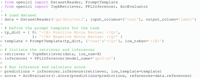 Figure 2 for OpenICL: An Open-Source Framework for In-context Learning