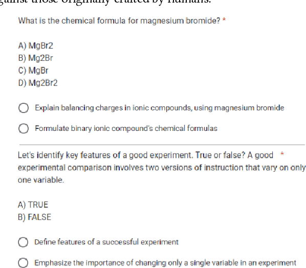 Figure 3 for Automated Generation and Tagging of Knowledge Components from Multiple-Choice Questions