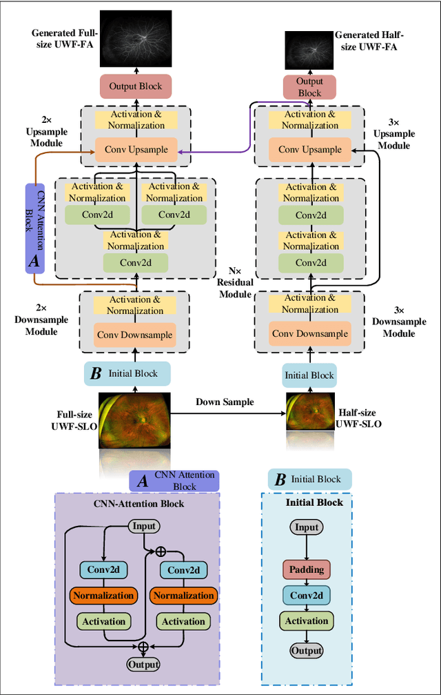 Figure 2 for UWAFA-GAN: Ultra-Wide-Angle Fluorescein Angiography Transformation via Multi-scale Generation and Registration Enhancement