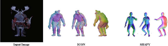 Figure 1 for TIFu: Tri-directional Implicit Function for High-Fidelity 3D Character Reconstruction