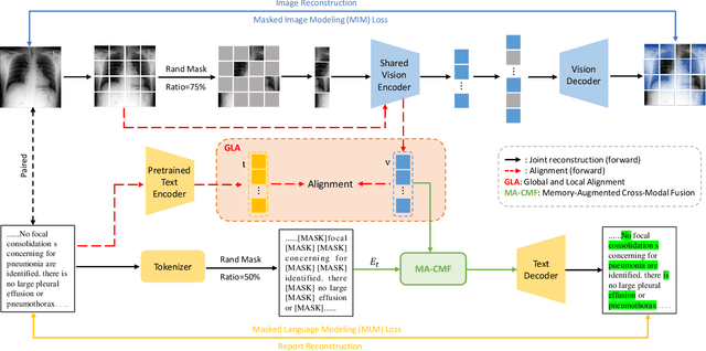 Figure 1 for Multi-task Paired Masking with Alignment Modeling for Medical Vision-Language Pre-training