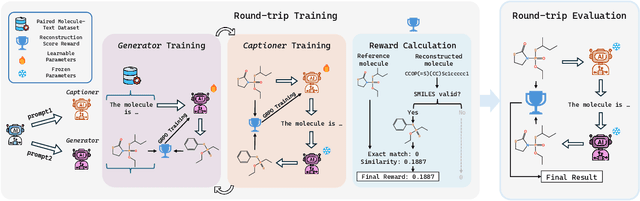 Figure 3 for RTMol: Rethinking Molecule-text Alignment in a Round-trip View