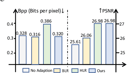 Figure 1 for Test-time adaptation for image compression with distribution regularization