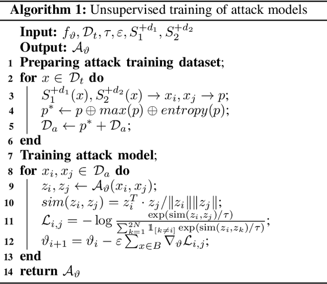 Figure 2 for CLMIA: Membership Inference Attacks via Unsupervised Contrastive Learning