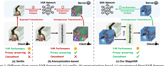 Figure 1 for StegaVAR: Privacy-Preserving Video Action Recognition via Steganographic Domain Analysis