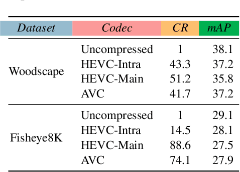 Figure 2 for Impact of Video Compression Artifacts on Fisheye Camera Visual Perception Tasks