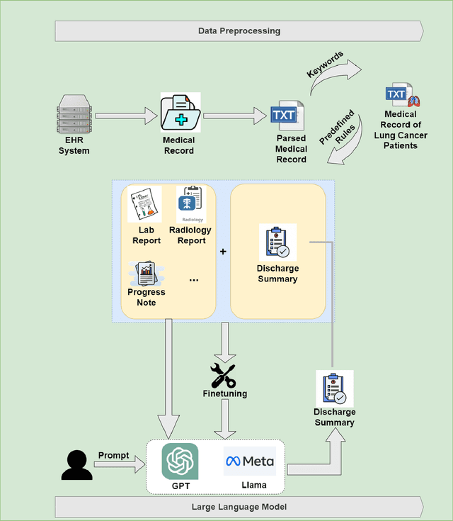 Figure 1 for A Comparative Study of Recent Large Language Models on Generating Hospital Discharge Summaries for Lung Cancer Patients