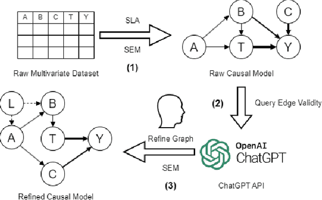 Figure 1 for An Explainable AI Approach to Large Language Model Assisted Causal Model Auditing and Development