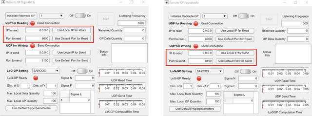 Figure 2 for GPgym: A Remote Service Platform with Gaussian Process Regression for Online Learning