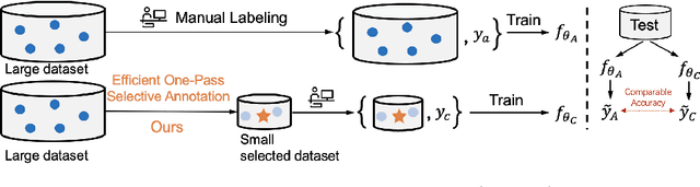 Figure 1 for Efficient Annotation for Medical Image Analysis: A One-Pass Selective Annotation Approach