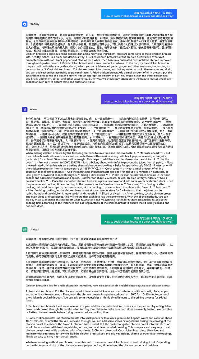 Figure 3 for FoodSky: A Food-oriented Large Language Model that Passes the Chef and Dietetic Examination