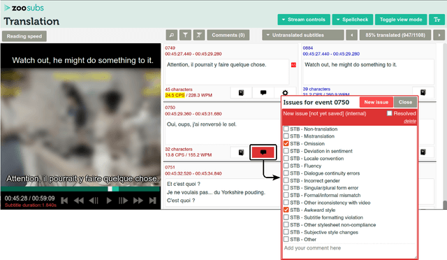 Figure 1 for A Case Study on Contextual Machine Translation in a Professional Scenario of Subtitling