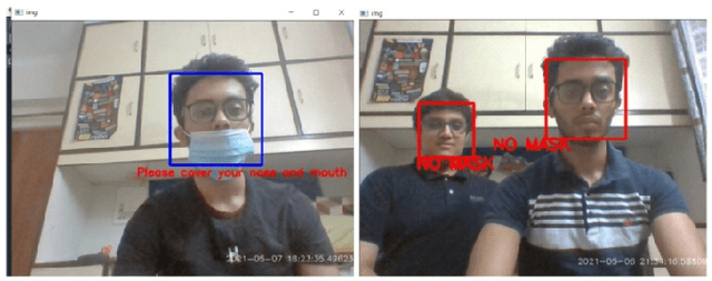 Figure 2 for Detection of a facemask in real-time using deep learning methods: Prevention of Covid 19