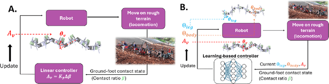 Figure 4 for Learning to enhance multi-legged robot on rugged landscapes