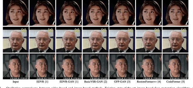 Figure 1 for Analysis and Benchmarking of Extending Blind Face Image Restoration to Videos