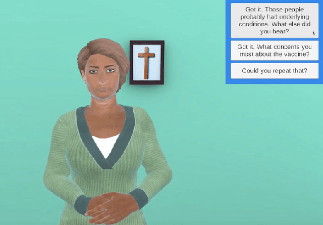 Figure 3 for Virtual Agent-Based Communication Skills Training to Facilitate Health Persuasion Among Peers