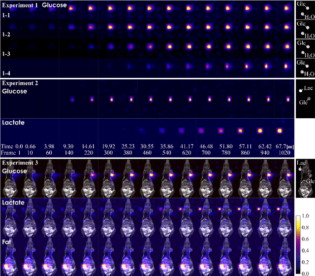 Figure 4 for Spatio-temporal reconstruction of substance dynamics using compressed sensing in multi-spectral magnetic resonance spectroscopic imaging