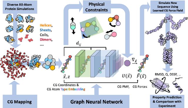 Figure 1 for Navigating protein landscapes with a machine-learned transferable coarse-grained model