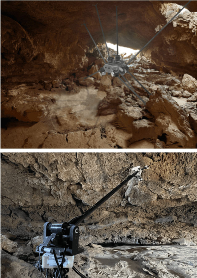 Figure 1 for ReachBot Field Tests in a Mojave Desert Lava Tube as a Martian Analog