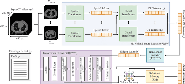 Figure 1 for CT2Rep: Automated Radiology Report Generation for 3D Medical Imaging