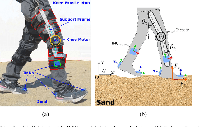 Figure 1 for Assistive Control of Knee Exoskeletons for Human Walking on Granular Terrains