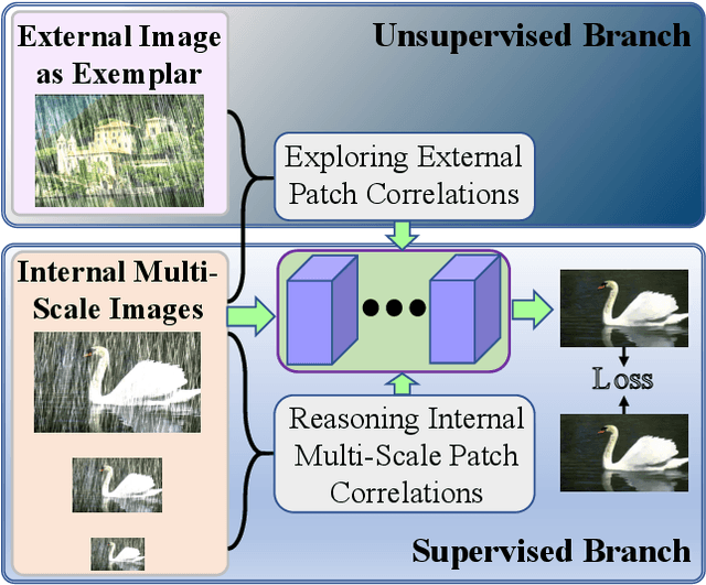 Figure 1 for Explore Internal and External Similarity for Single Image Deraining with Graph Neural Networks