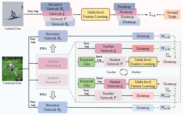 Figure 2 for A New Teacher-Reviewer-Student Framework for Semi-supervised 2D Human Pose Estimation