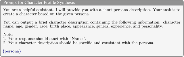 Figure 4 for OpenCharacter: Training Customizable Role-Playing LLMs with Large-Scale Synthetic Personas