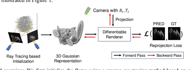 Figure 1 for FlameGS: Reconstruct flame light field via Gaussian Splatting