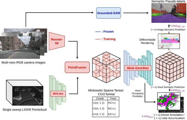 Figure 2 for MinkOcc: Towards real-time label-efficient semantic occupancy prediction