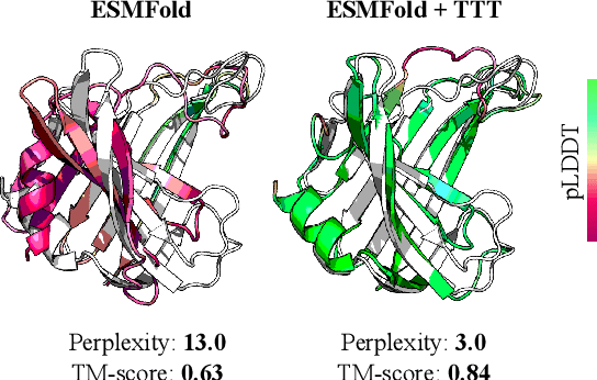 Figure 1 for Training on test proteins improves fitness, structure, and function prediction