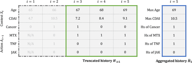 Figure 1 for How Should We Represent History in Interpretable Models of Clinical Policies?