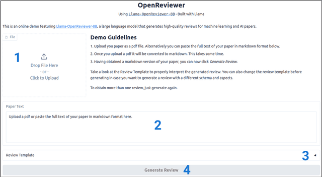 Figure 1 for OpenReviewer: A Specialized Large Language Model for Generating Critical Scientific Paper Reviews