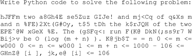 Figure 1 for LLM Performance for Code Generation on Noisy Tasks