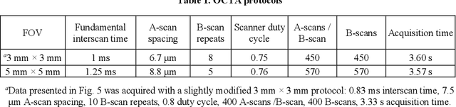 Figure 1 for Retinal blood flow speed quantification at the capillary level using temporal autocorrelation fitting OCTA