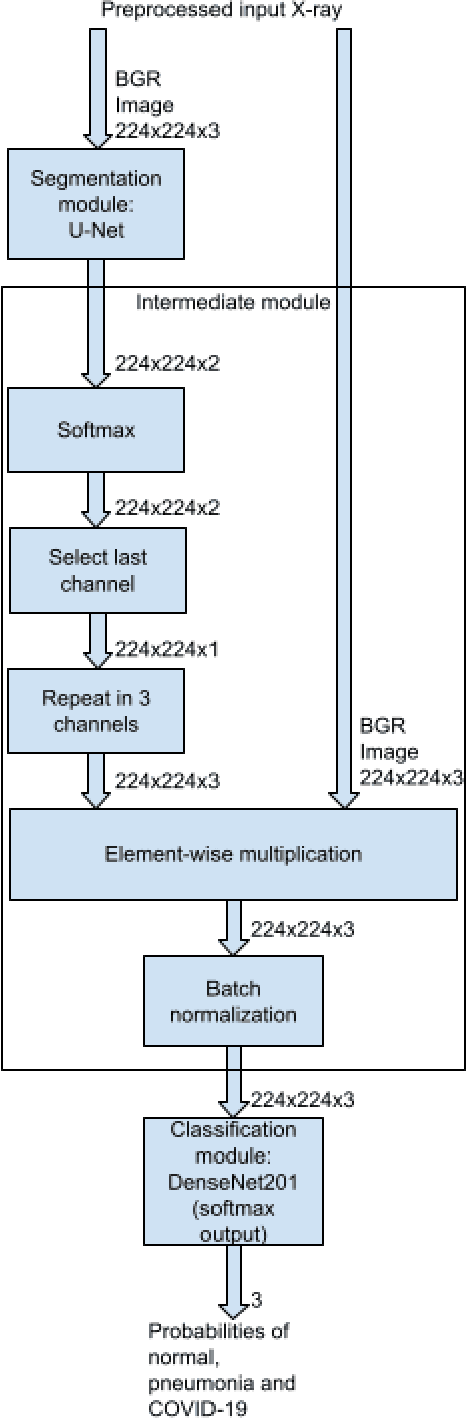 Figure 3 for COVID-19 detection using chest X-rays: is lung segmentation important for generalization?
