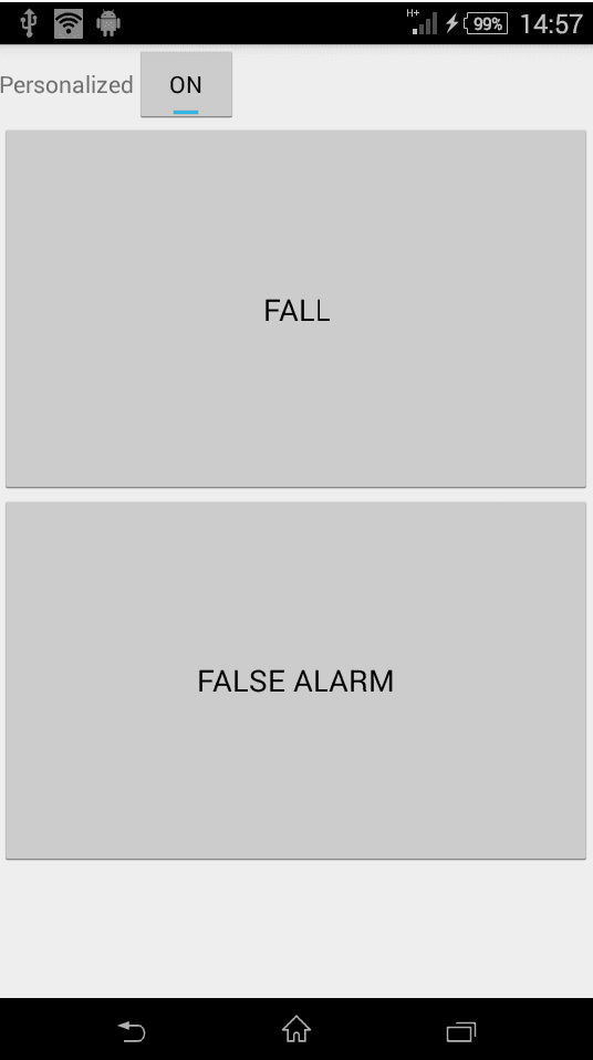 Figure 2 for Personalized fall detection monitoring system based on learning from the user movements