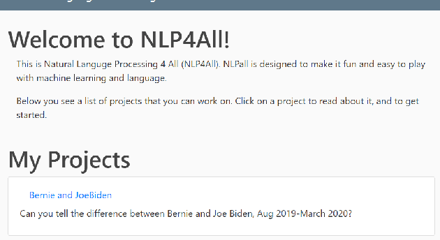 Figure 3 for Natural Language Processing 4 All : A New Online Platform for Teaching and Learning NLP Concepts