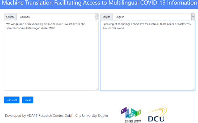 Figure 4 for Facilitating Access to Multilingual COVID-19 Information via Neural Machine Translation