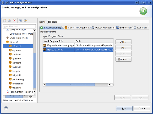 Figure 4 for The SeaLion has Landed: An IDE for Answer-Set Programming---Preliminary Report
