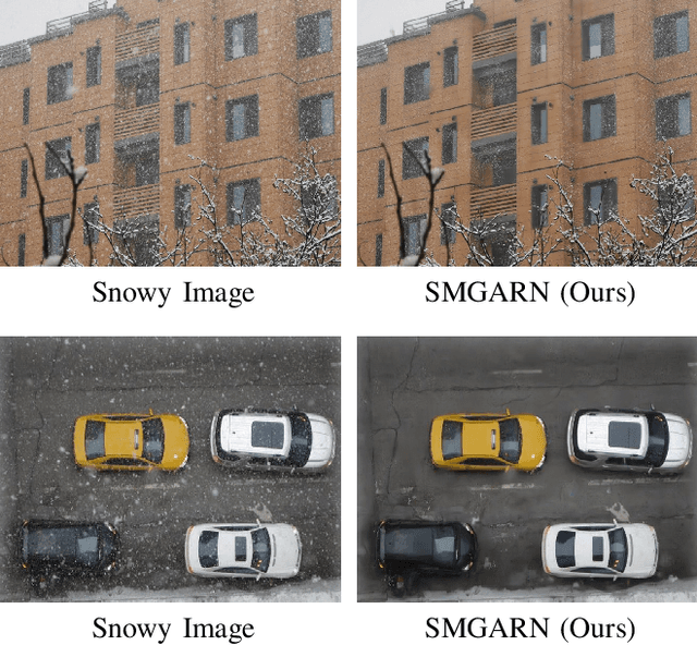Figure 1 for Snow Mask Guided Adaptive Residual Network for Image Snow Removal