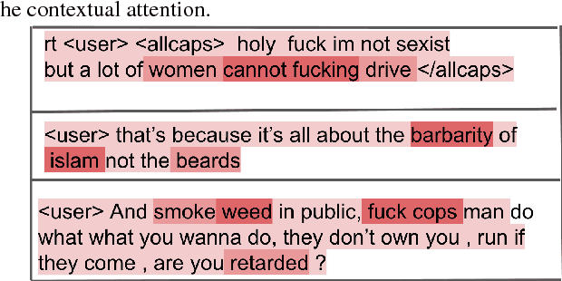 Figure 4 for Context-Aware Attention for Understanding Twitter Abuse