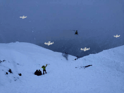 Figure 1 for Multimodal Interaction with Multiple Co-located Drones in Search and Rescue Missions