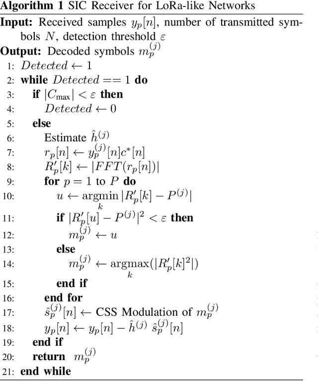 Figure 3 for Serial Interference Cancellation for Improving uplink in LoRa-like Networks