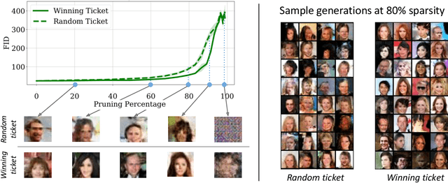 Figure 1 for Winning Lottery Tickets in Deep Generative Models
