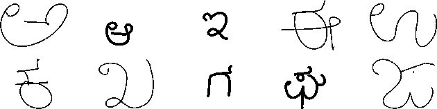 Figure 1 for Implicit segmentation of Kannada characters in offline handwriting recognition using hidden Markov models